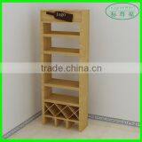 Wholesale Wooden Wine bottle Shelf/Wine Display Shelf /Wine Rack