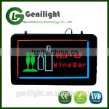Animated Customers Attractive Wine Bar Neon Lights LED Sign