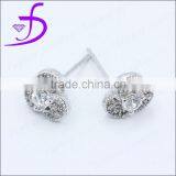 925 Silver Jewelry Earrings Made With Chinese 3A Zircon thumbnail-1