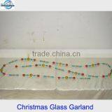 Hot Selling in North America Vintage Colorful Glass Garland for Christmas Decoration thumbnail-1