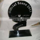 Black Custom Engraved Acrylic Award thumbnail-1