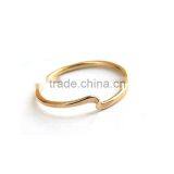Best Price Stainless Steel Twisting Latest Gold Rings Design for Women thumbnail-1