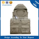 Customized Multi pockets waistcoat and TC photography working vest