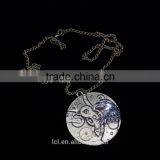 New Arrival Steampunk Round Cameo Shape Eagle Head Gear Steam Pendant Statement Necklace 2015 Yiwu Fashion Jewelry Hot Sale thumbnail-4