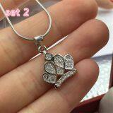 Sterling Silver 925 Fine Fashion Jewelry New Style Crown Sets Pendant Ring Earring Rhodium Plated High Quality thumbnail-4