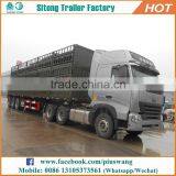 Sitong 3 Axles Livestock Animal Transport Cargo Trailer 40t 60t Fence Truck Trailer for Sale thumbnail-1