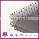 Gensin High Quality UV Resistant 20mm 8-wall Rectangle U-locking Design System Polycarbonate Sheet 1040mm