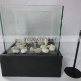 Decorative Square Table Top Iron Metal &glass Bio Ethanol Fireplace thumbnail-3