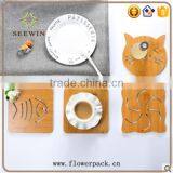 Table Decoration Wood Coaster Cup Mat thumbnail-1