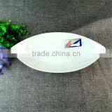 Chaozhou Wholesale Restaurant Stoneware White Fish Dinner Plate thumbnail-4