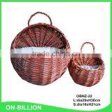 Wicker Material Indoor Hanging Plant Basket thumbnail-5
