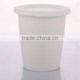 Barrel Shape Reusable Porcelain Coffee Cup With Lid thumbnail-1