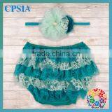Wholesale Bloomers for Kids With Headband Set Petti Lace Diaper Cover for Children thumbnail-1