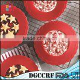 NBRSC Reusable Mini Pie Pan Crust Shields Silicone Cover Set of 4 thumbnail-1