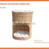 High Quality Rattan Furniture Cheap Cattery With Cushion Elegant Cat Bed thumbnail-1
