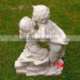 Resin Boy and Girl Statue for Garden Decoration thumbnail-2