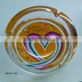 Glass Ashtray With Decal Logo thumbnail-1