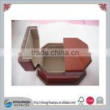 Luxury Bracelet Real Wood Gift Box Red Wooden Finish Jewellery Pen Watch Case thumbnail-1