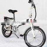 20 Inch Mini Folding Electric Bike Consealed Lithium Battery Ebike With Disc Brake White Color thumbnail-5
