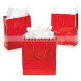 Medium Red Gift Bags With Cotton String Handles thumbnail-1