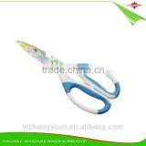 ZY-J1030 8.5 Inch Household Flower Printed Scissors/shears With PP+TPR Handle thumbnail-1