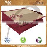 Three Bottle Jute Wine Bag With Wooden Cane Handle thumbnail-4