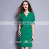 2016 Nowest o Neck Formal Business Party Evening Women Work Wear Office Dresses for Women Wear Office thumbnail-2