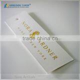 Hot Stamping Gold Color Logo White Hang Tag thumbnail-5
