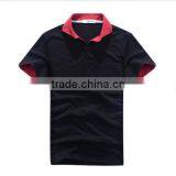 Hot sale quality CVC polo shirt,men polo shirt,black man polo shirts