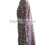 White With Multi-Colour Tartan Plaid Soft Point Collar and Box Pleated Back Yoke Button Down Long Shirt thumbnail-3