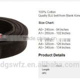 latest design custom made hemp jiujitsu belt hemp bjj belt karate black belts for sale