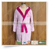 100% polyester plush fleece robe new