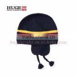 Tasseled Earflaps Knitting Pattern For A Beanie Hat thumbnail-1