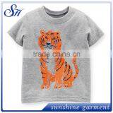 Wholesale O-neck Kid T Shirt, Wholesale Clothing T-shirt Printing Tiger thumbnail-1