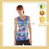 Women Personalized Racerback Tank Top Custom Printed Loose Fit Workout Tank Top thumbnail-2