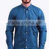 Provide OEM Service Bulk Customize Denim Stripe Shirt thumbnail-6