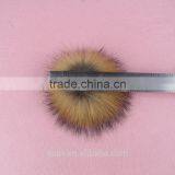 10-15cm Genuine Raccoon Fur Pom Poms Fur Balls DIY for Children Knitted Cap Gloves Keychain Beanies Jewelry Accessories thumbnail-6