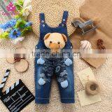 New Design Baby Jeans Cute Overalls Children Denim Overalls Baby Fashion Strap Jeans thumbnail-1