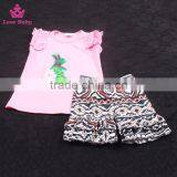 Wholesale Baby Girls Embroidered Short Summer Outfits Kids Cotton Summer Clothes Set