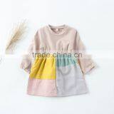 S33550W 2017 New Summer Fashion Girls Color Joining 100% Cotton Dress thumbnail-3