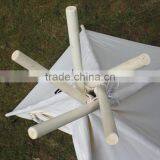 ShiJ Tipi 5-Walls Beige 100% Cotton Teepee Tent thumbnail-2