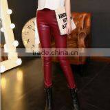 EY0090L Freeshipping Sexy Breathable Women PU Leather Pencil Pants Feet Leggings thumbnail-3