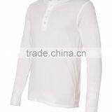 Bella+Canvas Men's Jersey Long Sleeve Henley Tee - 100% Combed and Ring-spun Cotton and Comes With Your Printed Logo thumbnail-3