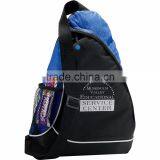 Sling Shot Sling Backpack - Has Main Zippered Compartment With Side Mesh Water Bottle Pocket and Comes With Your Logo. thumbnail-5