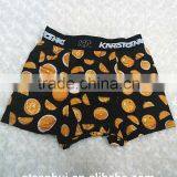 Fashionable Style Orange Printed Sexy Men Custom Boxer Shorts thumbnail-1
