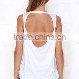 2015 Women New Design Letter Print Custom Muscle Tee/shirt thumbnail-5