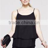 Black Design Casual Wear Ladies Chiffon Camisole thumbnail-1
