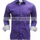 Latest Shirt Designs Purple Casual Shirt for Men thumbnail-1
