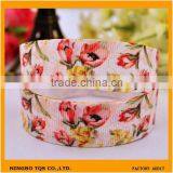 Hot Sale DIY Fashion Polyester Flower Grosgrain Print Ribbons thumbnail-1