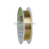High Quality Round Gold Plated 0.2mm Copper Beading Wire Thread Cord thumbnail-1